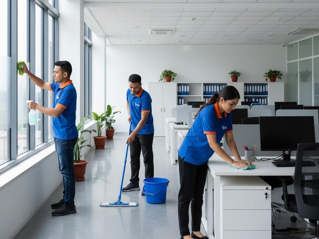 Cleaning team
