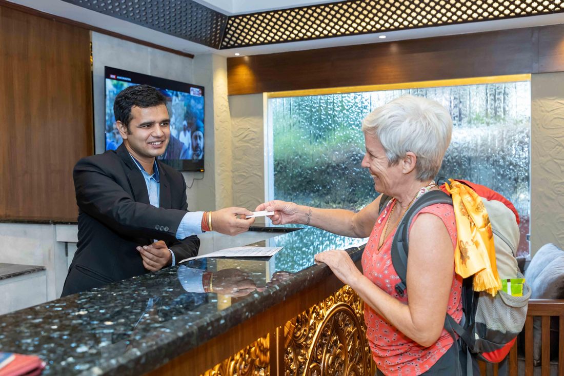 Hotel front desk